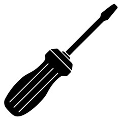 Screwdriver silhouette vector illustration