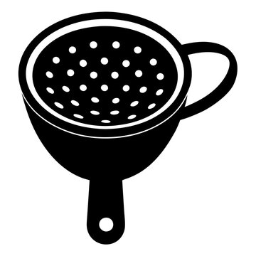 black colander kitchen utensil clip art preview