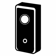 Video Doorbell Silhouette Vector Art