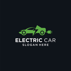 Future Electric Car Logo Icon Design, future eco friendly car logo