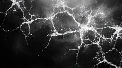 Chaotic and captivating abstract background with a dynamic fractal pattern resembling an intricate electrical network or cosmic forces