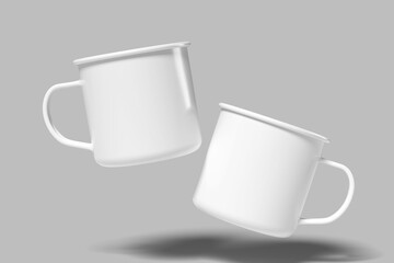 Enamel Mug Blank Mockup
