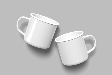 Enamel Mug Blank Mockup