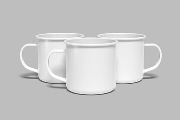 Enamel Mug Blank Mockup