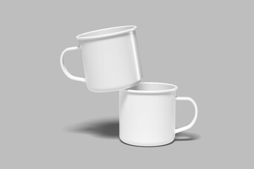 Enamel Mug Blank Mockup