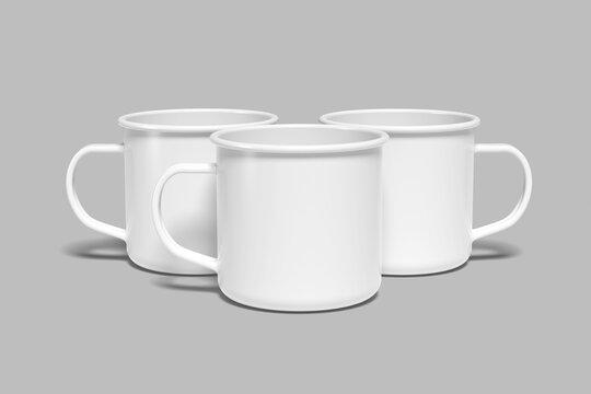 Enamel Mug Blank Mockup