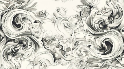 ivory seaamless pattern wallpaper