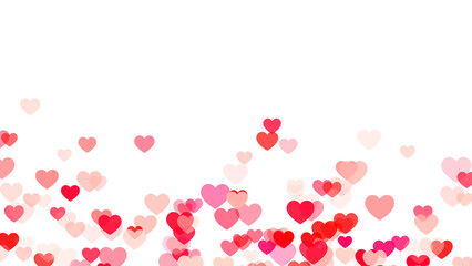 valentines day hearts flying isolated on transparent background , png love and romantic valentine social media design element