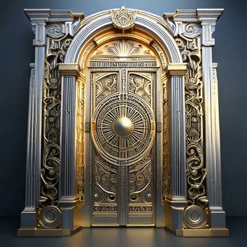 Gold and silver gate