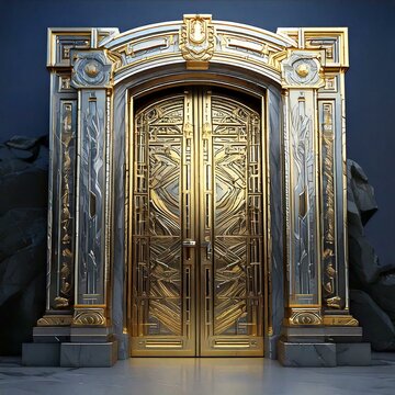 Gold and silver gate