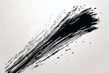 Black brush strokes isolated on white background. Grunge texture. Abstract Brush strokes background. EPS10.r Artwork