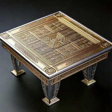 Gold and silver table