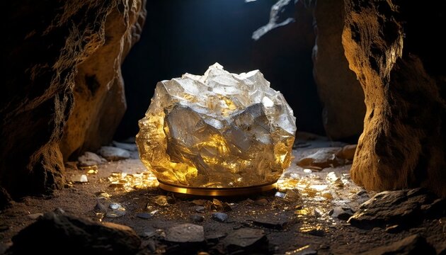 a crystal in the mountain