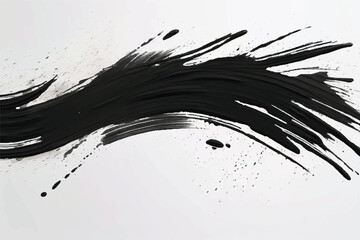 Black brush strokes isolated on white background. Grunge texture. Abstract Brush strokes background. EPS10.r Artwork