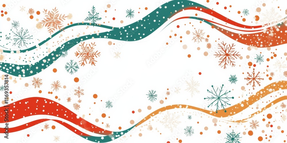 Poster abstract background with a wave