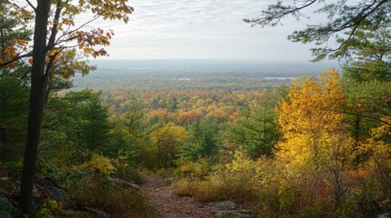 Obraz premium Hiking trails challenge your limits.