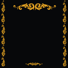 gold frame with chain