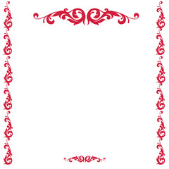 frame with hearts