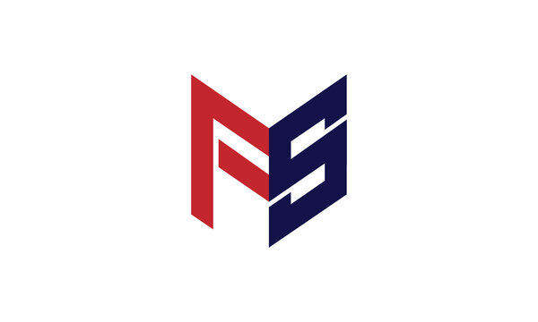 FS or MFS initial vector logo design
