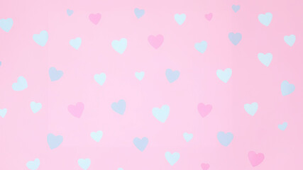 Pastel Heart Pattern Valentine's Day Background