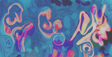 Abstract colorful background. Digital art design