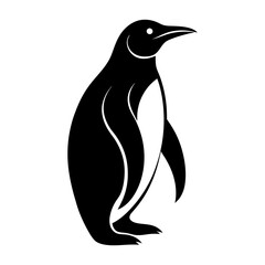 Naklejka premium Emperor Penguin Silhouette vector illustration