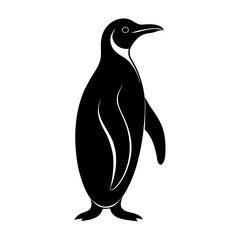 Emperor Penguin Silhouette vector illustration