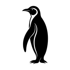 Emperor Penguin Silhouette vector illustration
