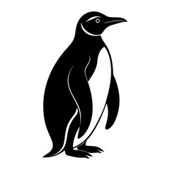 Emperor Penguin Silhouette vector illustration