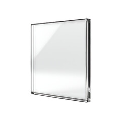 Acrylic Sign Board Sheet isolated transparent background. High quality sharp and vivid image.