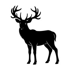 Elk Silhouette vector illustration