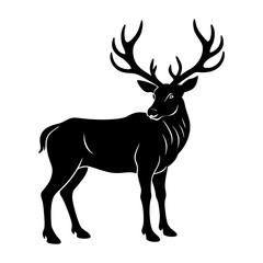 Elk Silhouette vector illustration