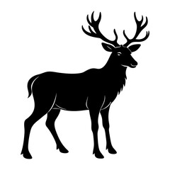Elk Silhouette vector illustration