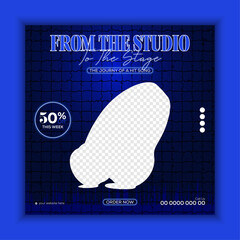 Headphone social media post and product post banner design template with stylish shape, effect, background.