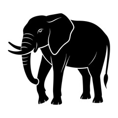 Elephant Silhouette vector illustration