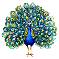 Majestic Peacock in Full Display 