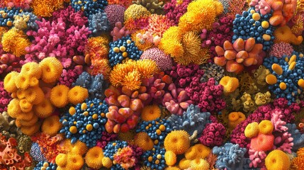 Vibrant coral patterns in marine ecosystems underwater habitat nature close-up colorful biodiversity