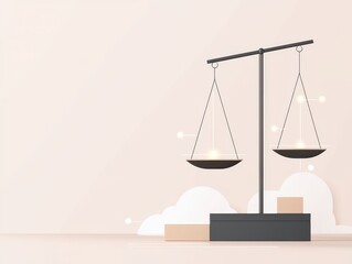 Symbolic balance scales representing justice and fairness.