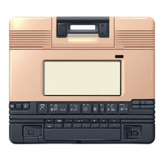 Fototapeta premium Vintage Portable Computer with Retro Design and Unique Features