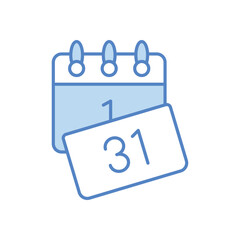 Calendar Page Turning vector icon
