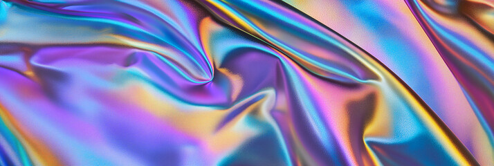 Plano de fundo textura padr&atilde;o tecido seda cetim em movimento  futa-cor muito ocolorido azul, rosa, lil&aacute;s. amarelo, laranja