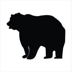 silhouette of a bear