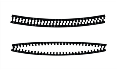 Obraz premium zipper isolated on white background