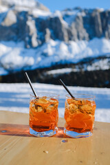 Aperol Dolomiten Hütte Gröden
