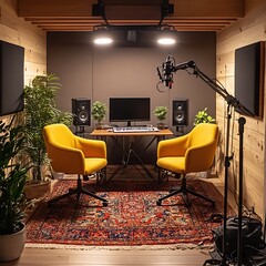 Modern Home Music Studio Recording Space Design