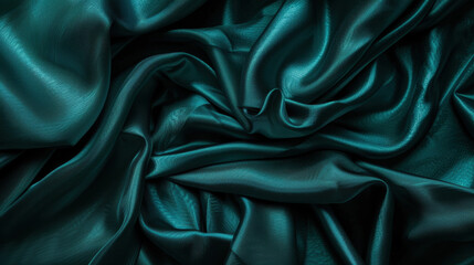 Fototapeta premium blue, teal and jade silk background