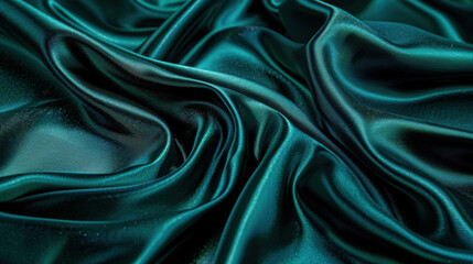 Fototapeta premium blue, teal and jade silk background