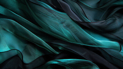 Obraz premium blue, teal and jade silk background