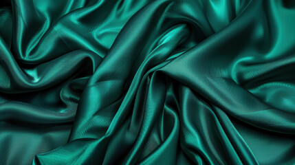 Obraz premium blue, teal and jade silk background
