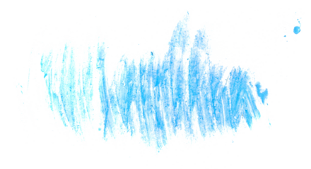 Colorful watercolor smeared, brush stroke, isolated on white